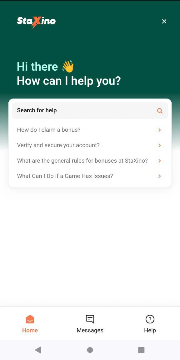 Schnelle Hilfe durch den Staxino Live-deat Support